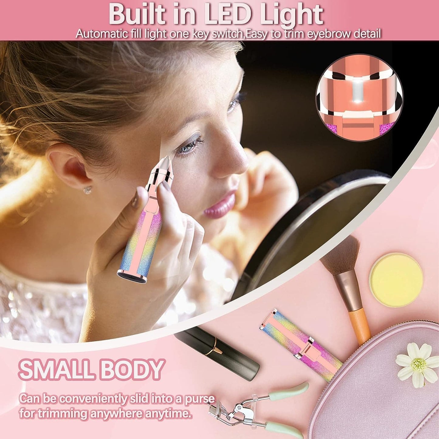 2 in 1 Electric Eyebrow Trimmer